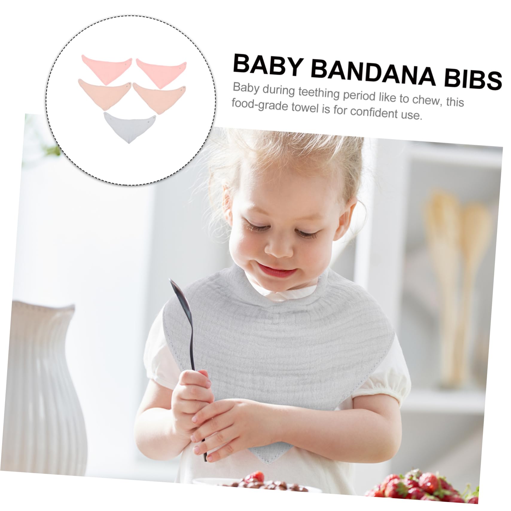 TOYANDONA 15 Piezas Toalla Triangular Toalla Babero Para Niños Pequeños as Para Bebés itas Para Bebés Baberos De Muselina Que Absorben El Agua Para Recién Nacidos
