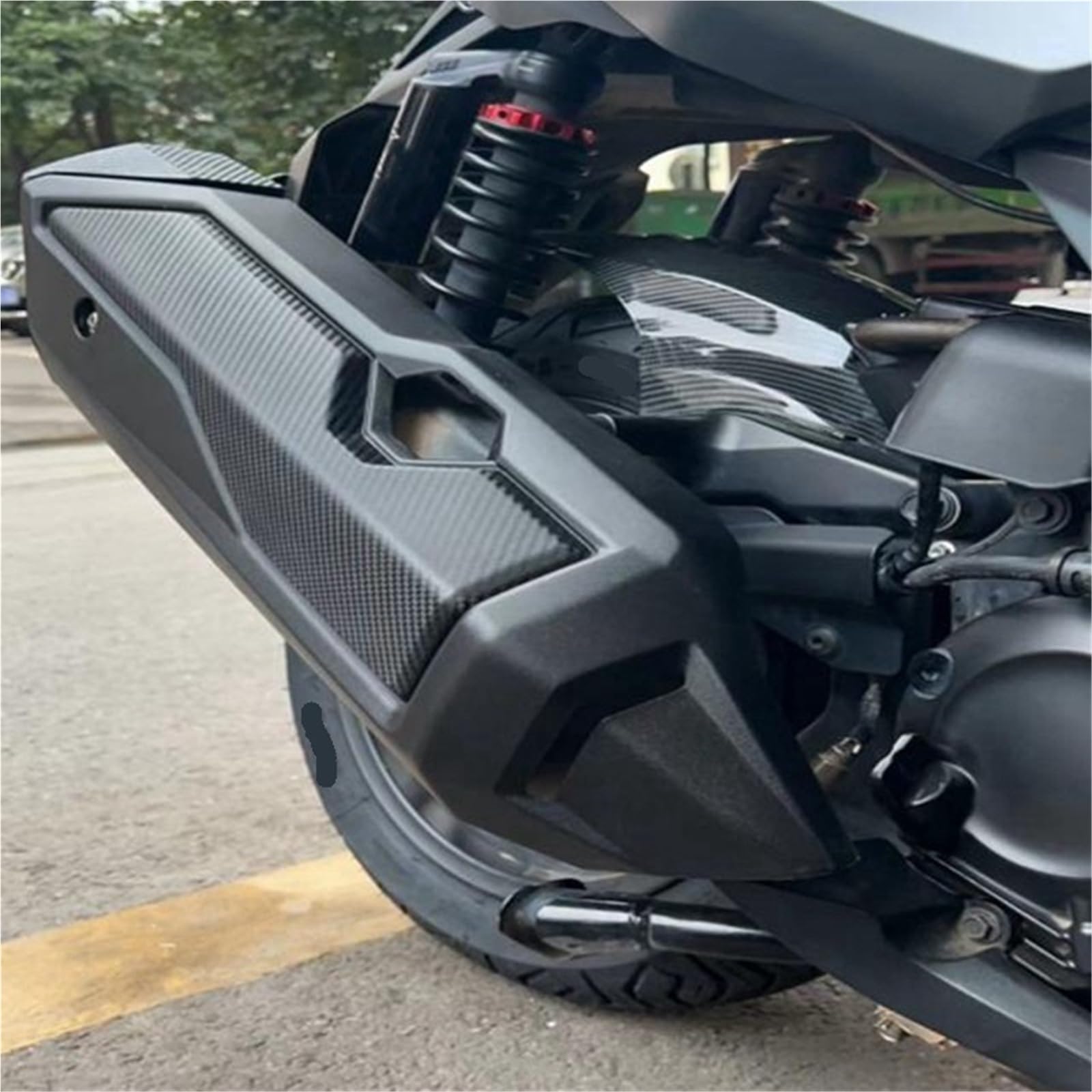 Moto Scudo Termico Copertura protettiva per marmitta di scarico per moto adatta per Honda Forza350 NSS350 2021-2024