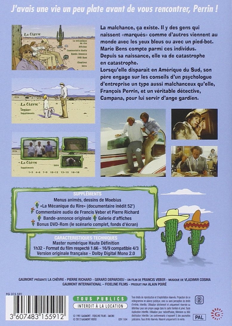 Image secondaire de La Chèvre - Film Comique avec Gérard Depardieu en DVD