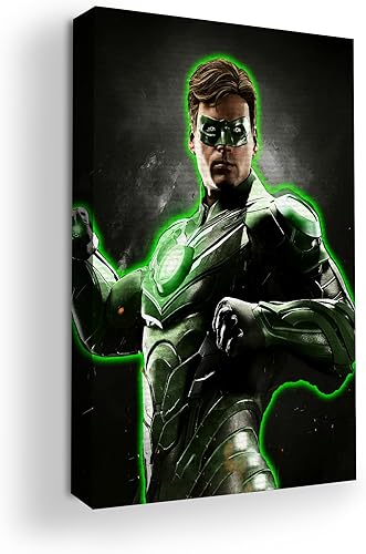 Miniatura 107 de Flassh by Mavis Print: decoración de pared de 18 x 24 pulgadas de DC Comics | Arte de pared impreso en HD y enmarcado de madera | Decoración de