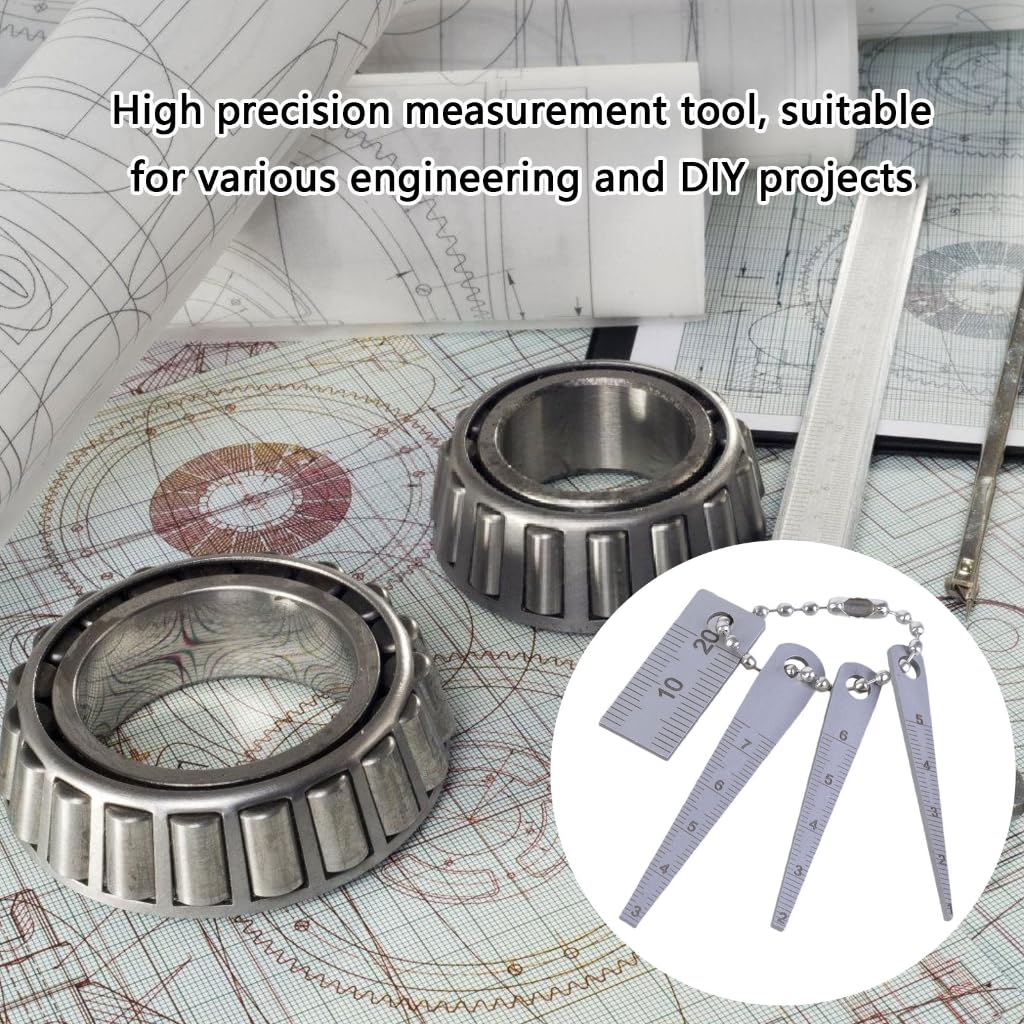 4Pcs Tapered Rulers Measuring Tool for Construction and Home Improvement Project