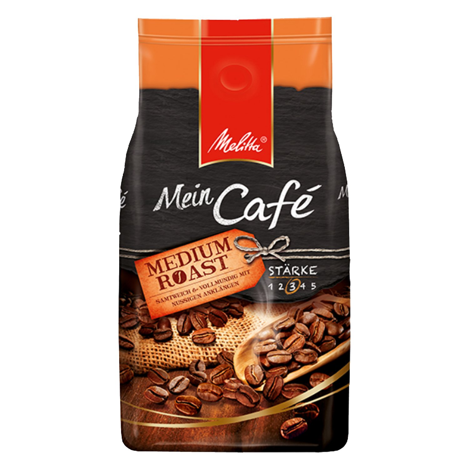 Melitta Mein Café Medium Roast, Kaffeebohnen, 8x 1000g (8000g) - Kaffee mit leicht nussiger Note!
