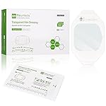 NeuHeils Transparent Film Dressing 2 3/8\'\' x 2 3/4\'\', 100 Pack, Waterproof Wound Cover Bandage, Clear IV Catheter Tape, Adhesive Patch, Shower Shield