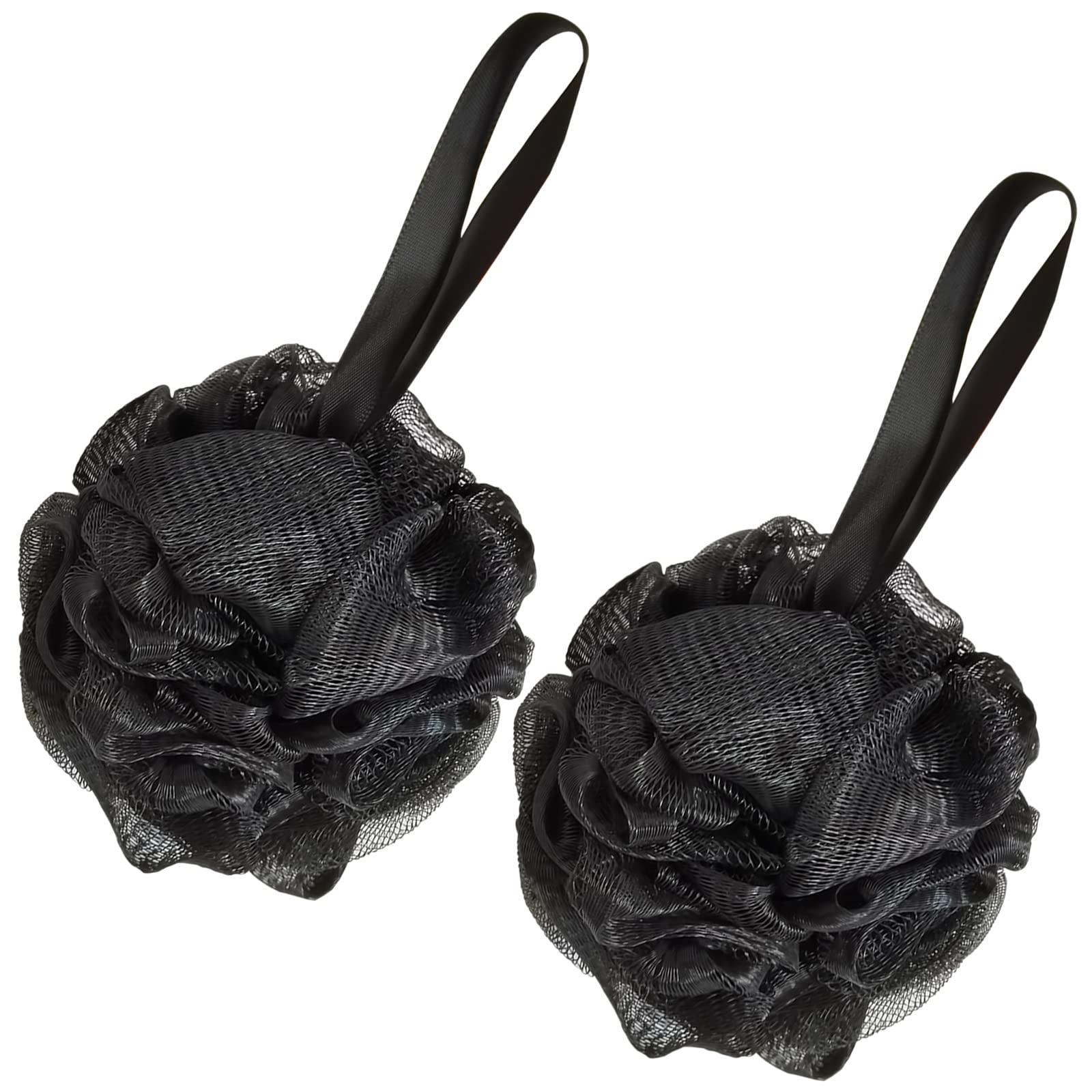 2 Pcs Bath Shower Sponge Loofah Shower Puff, Soft Mesh Bath Sponges Bath Soft Loofah Sponge Body Exfoliating Shower Ball for Men and Women