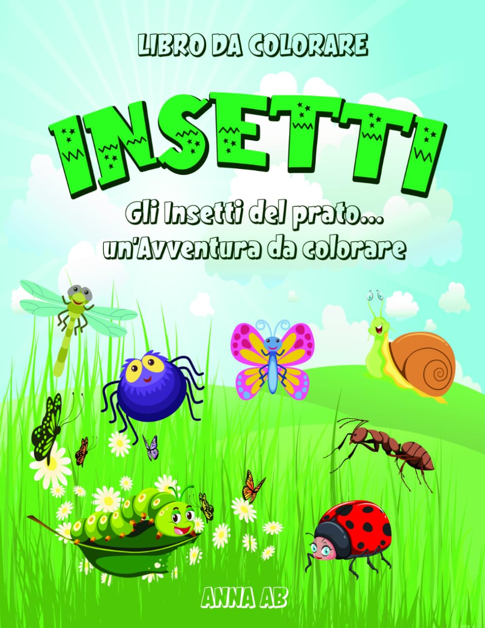 INSETTI: Gli insetti del prato un'avventura da colorare