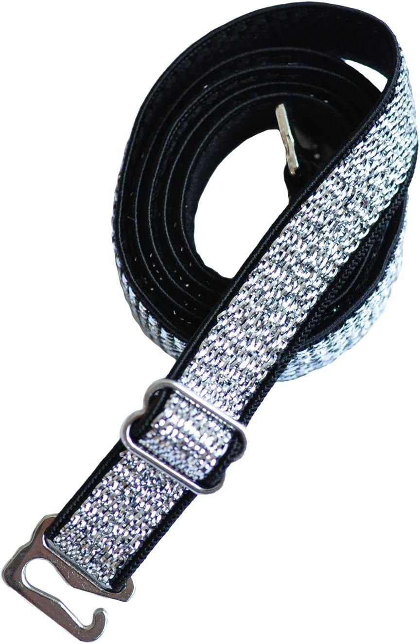 Arman Bra Straps Pair of sparkly SILVER & BLACK detachable