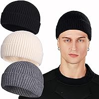 Vista 1 de Ryobens Swag. - Gorro de lana para hombre y mujer, gorro tejido para invierno.