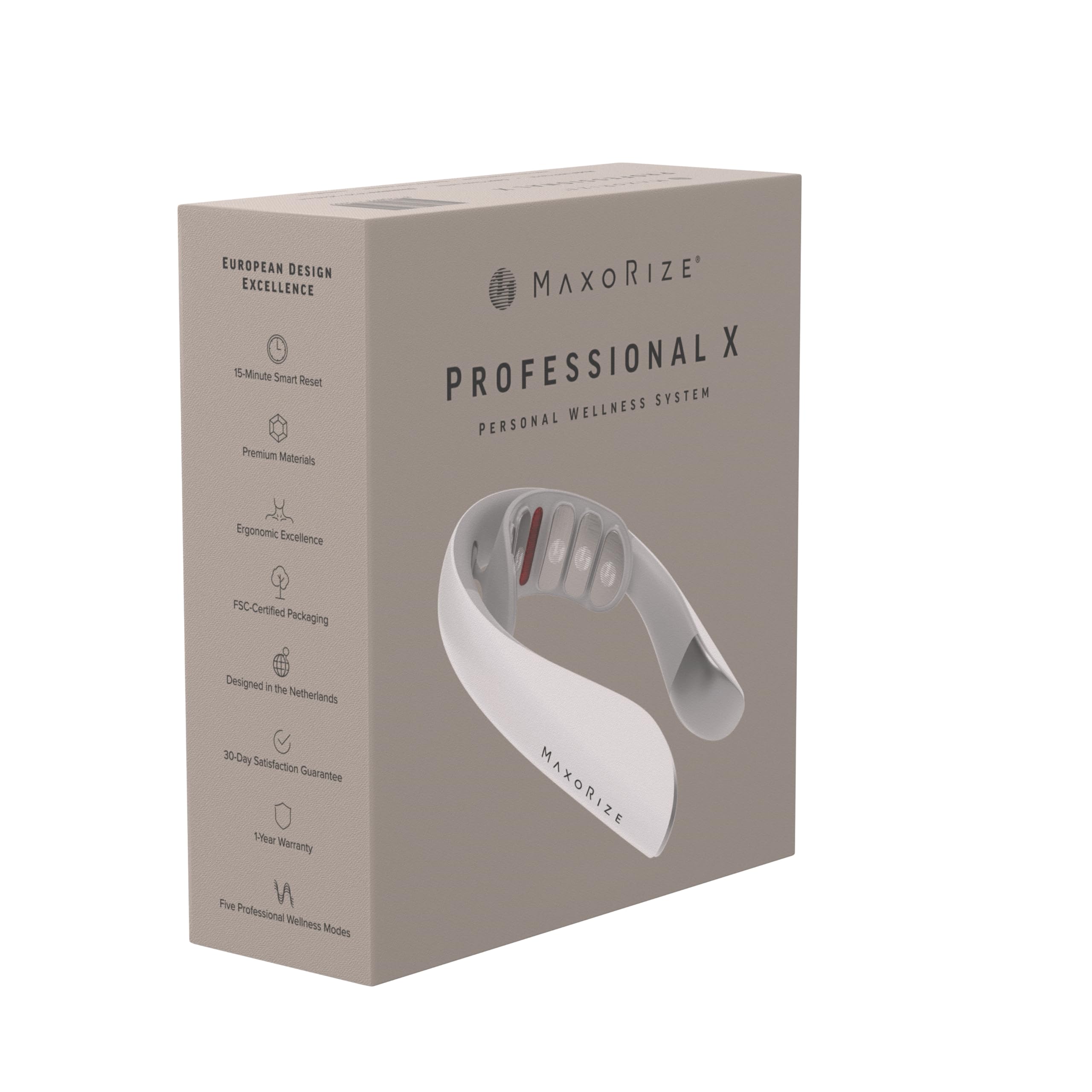 Sofortige Linderung bei Nackenschmerzen, Schulterschmerzen & Spannungskopfschmerzen - Reduziert Stress & Erschöpfung - Verbessert Schlaf & Fokus - SGS Schweiz Zertifiziert (Classic White)