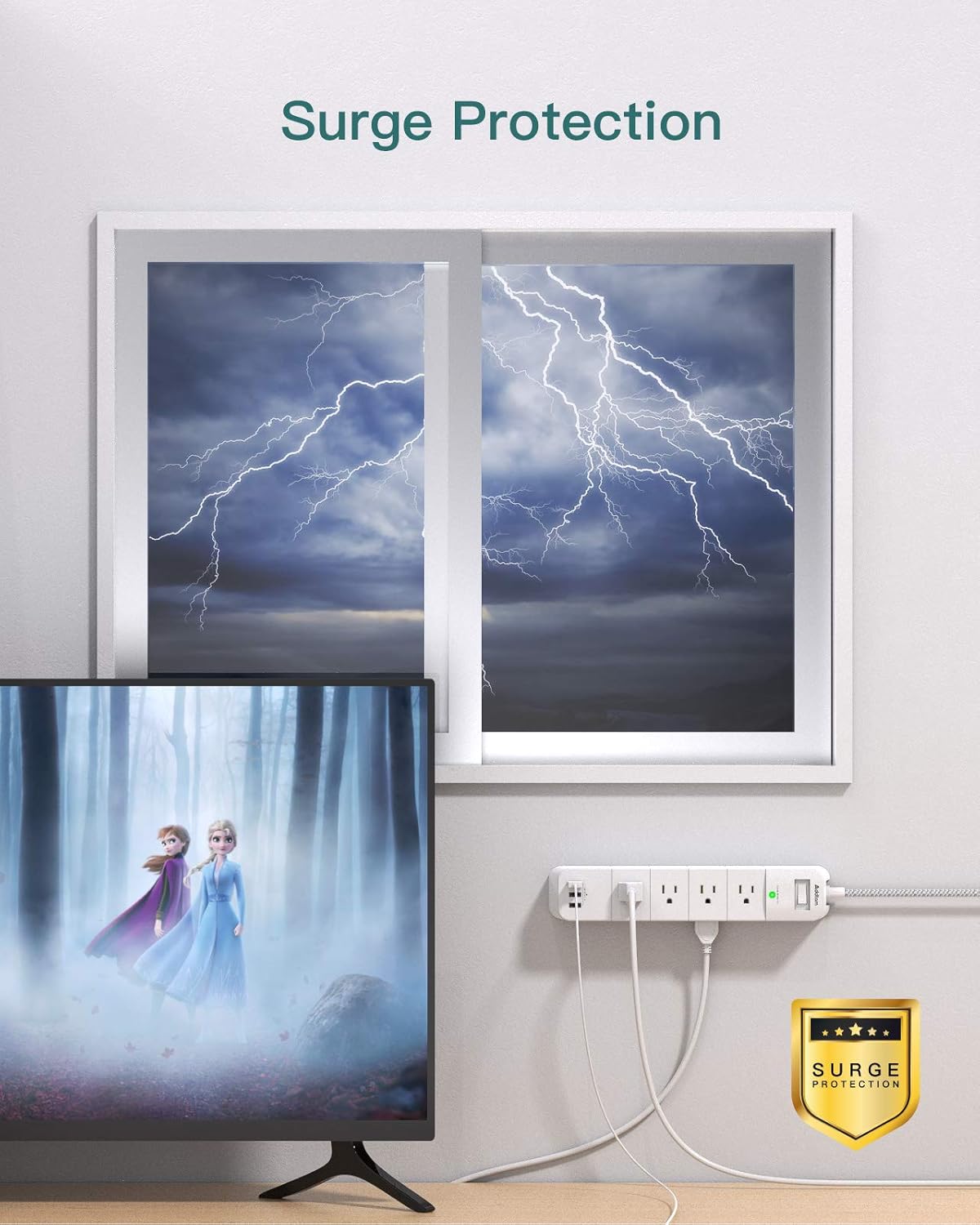 Addtam Power Strip Surge Protector
