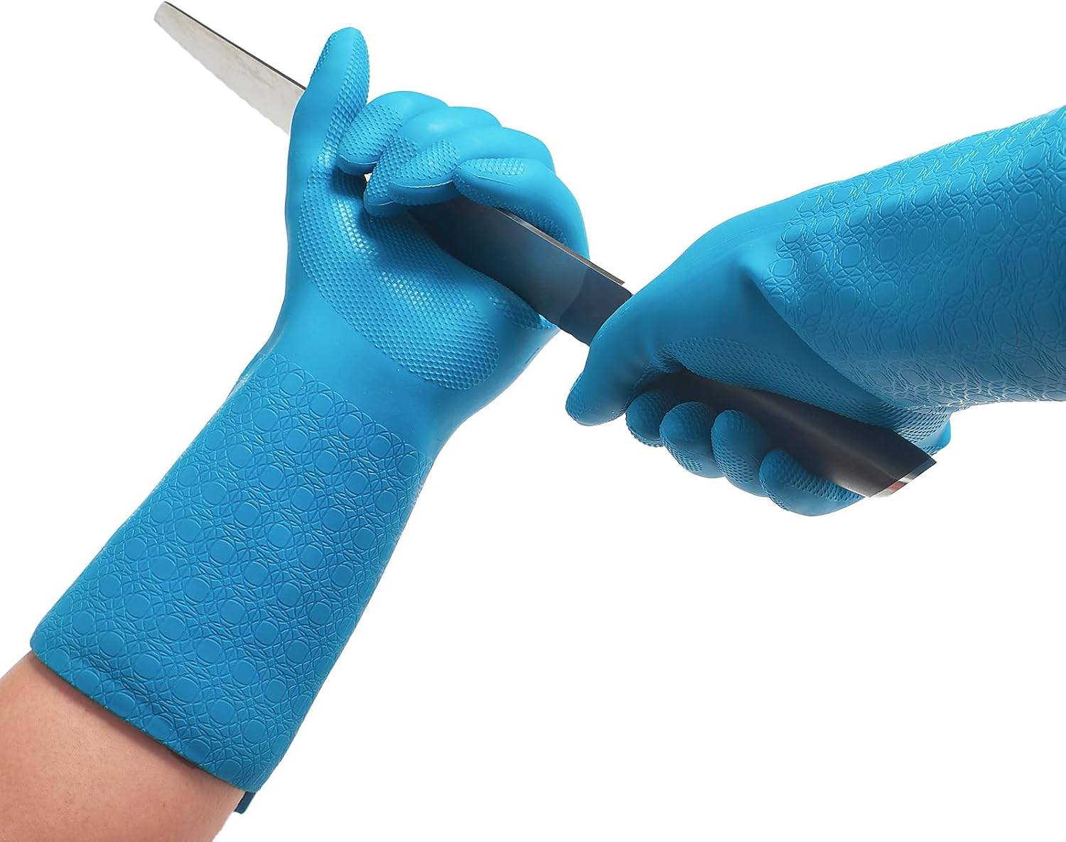 Vgo... 1Pair Cut Resistant Work Gloves Men,Cut-proof,Seamless,HPPE Anti-cut Liner,EN388 level E,ANSI level A5(TP1117CTA5)
