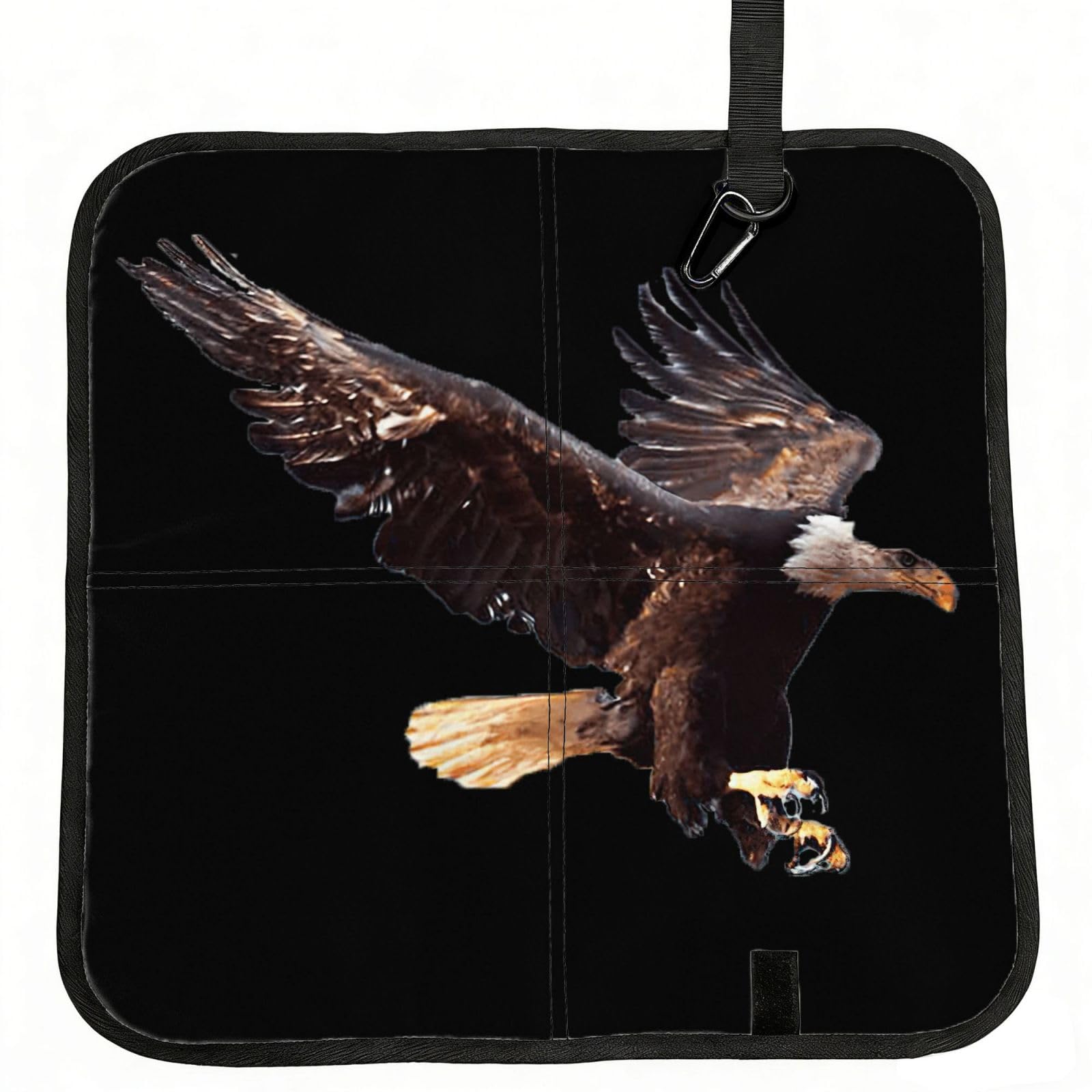SDEGTHO eagle Printed Foldable Seat Pad with Closure, Lightweight Cushion for Airplane Travel Camping