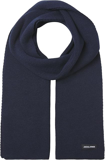 Jack & Jones Jacdna dzianinowy szalik Noos męski, Czarny, Rozmiar uniwersalny