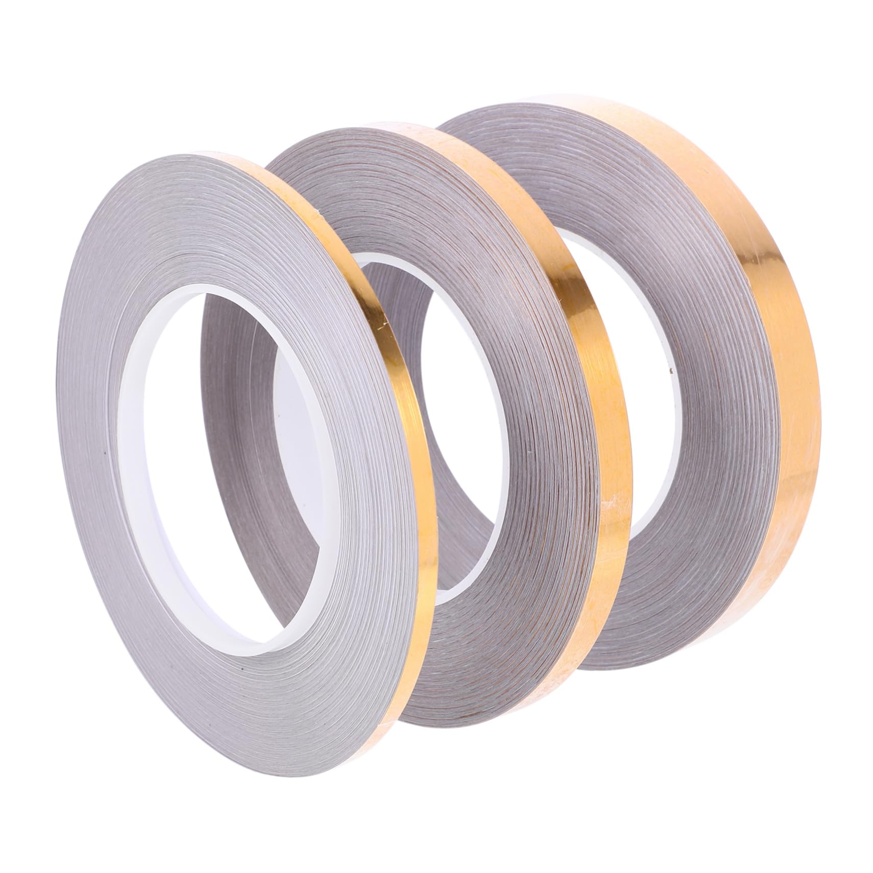 VILLCASE 5 Series Adhesivos Para Juntas De Suelo Pegajoso Papel Pintado Sellador Decoración Cazador De Focas Piso Dispensador De Cinta Adhesiva Doble Golden De Polivinilo 3 Rollos*5