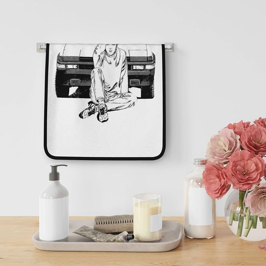 Amazon｜タオル 頭文字d イニシャル D フェイスタオル バスタオル