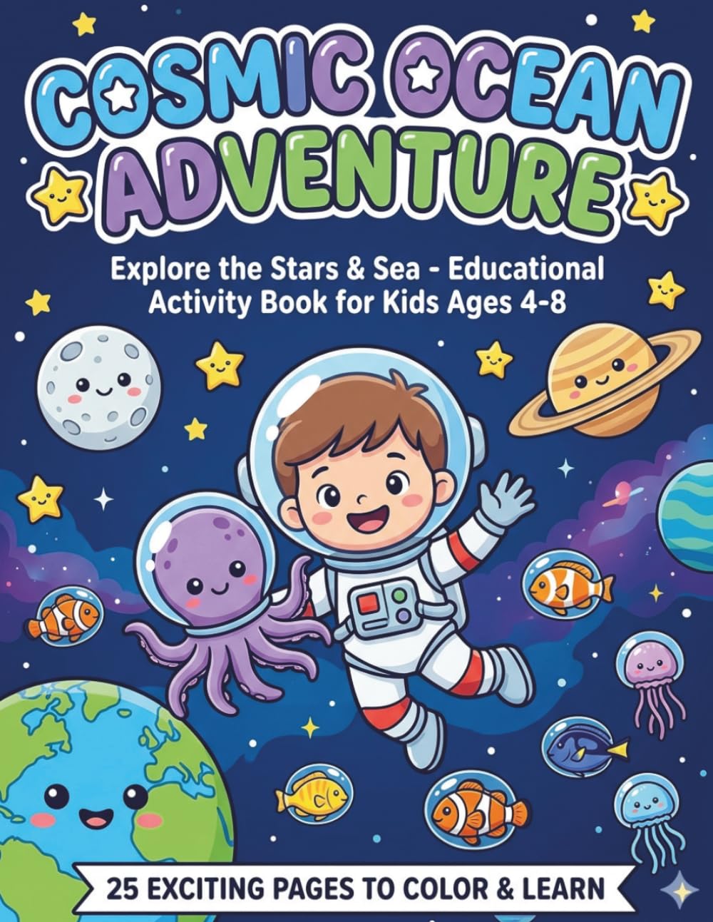 SPACE COLORING BOOK FOR KIDS: COSMIC OCEAN ADVENTURE