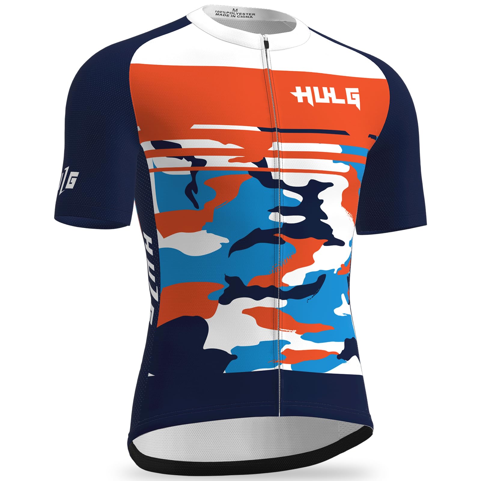 Kurzarm Radtrikot Herren Elastische Atmungsaktive T-Shirt Jersey Funktionsshirt Schnell Trocknen Stoff Fahrradtrikot für Radsport Outdoor Sport