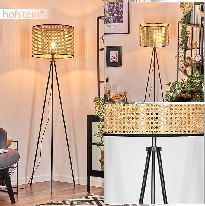 H3791196 Ramila staande lamp natuurlijke kleuren, zwart, 1-lichts photo 2