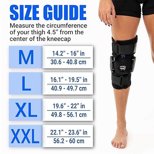 Miniatura 6 de Rodillera con bisagras KneeSled BioBrace con tecnología biocerámica añadida (mediana)