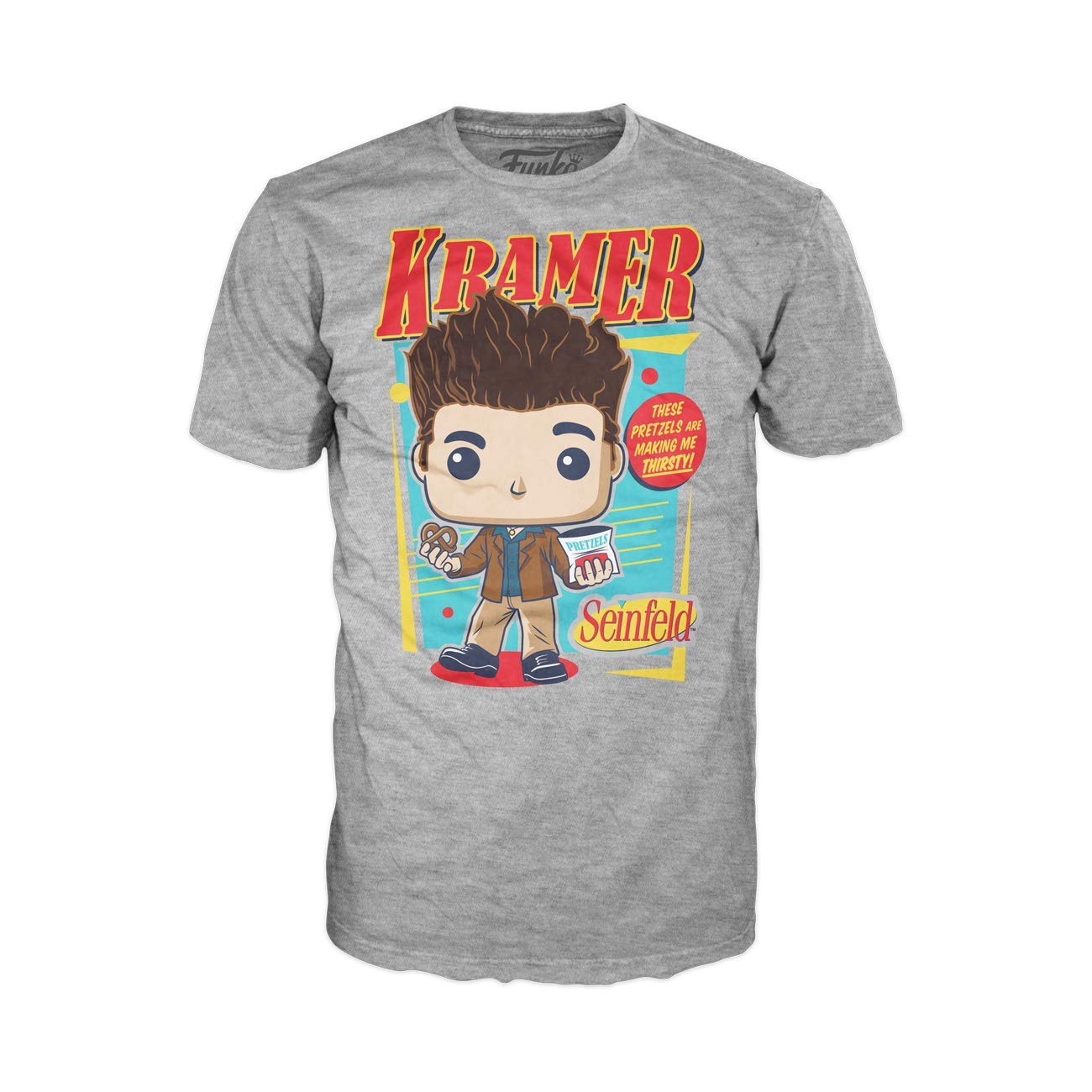 Funko Men's Multicolor Pop! Tees: Seinfeld - Kramer Pretzel - Xs T-Shirt