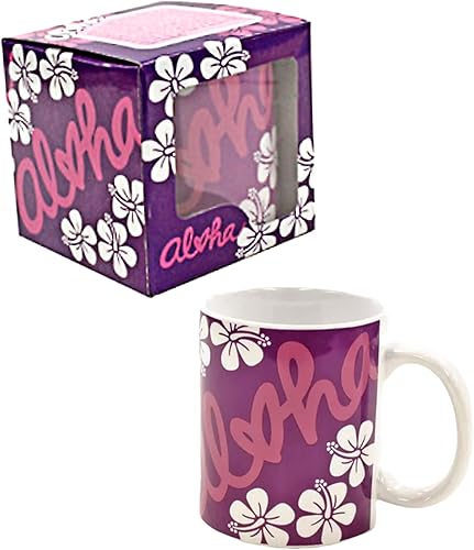 Taza de café hawaiana Aloha corazón