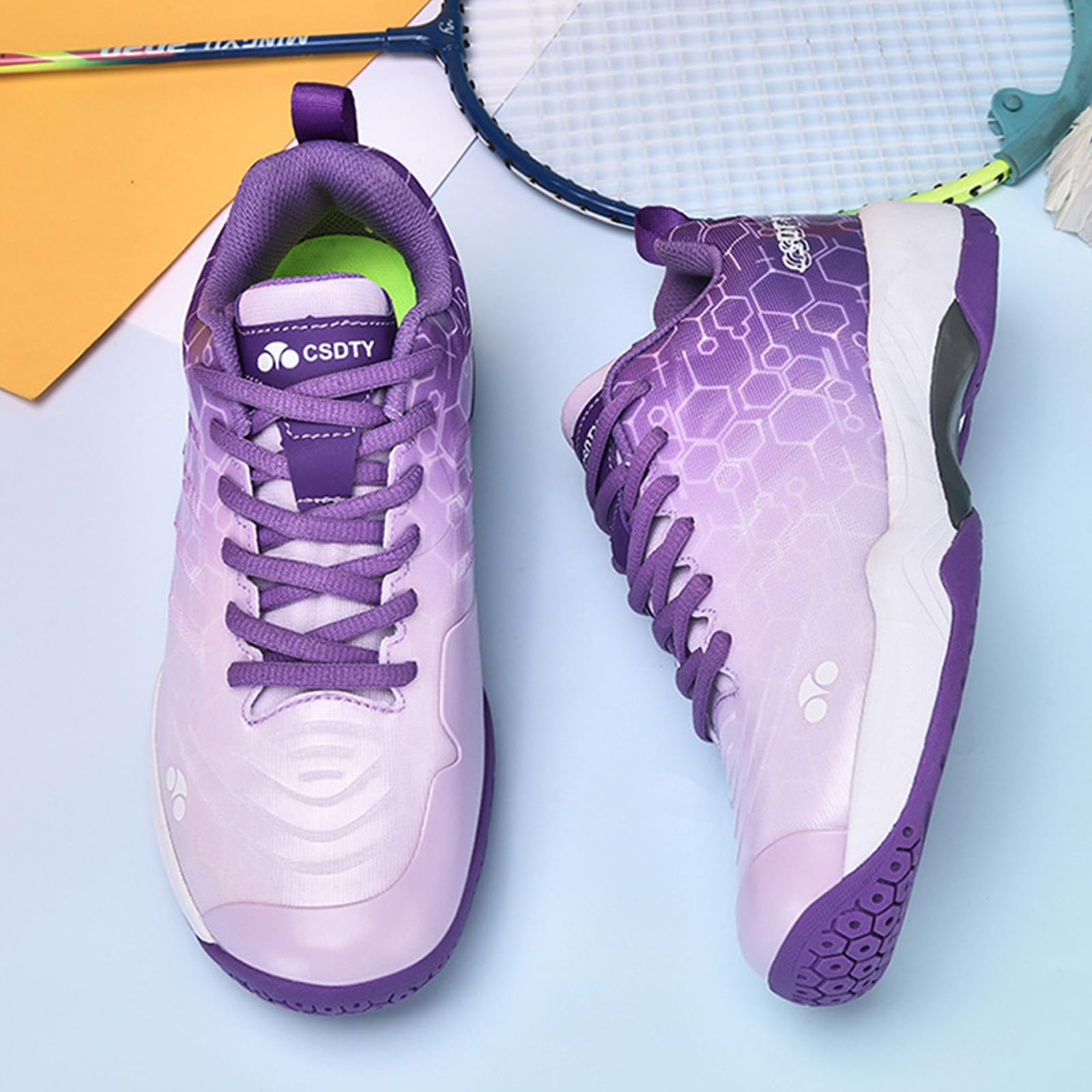 NGARY Chaussures de Pickleball pour Femmes, Baskets de Badminton décontractées, antidérapantes, Fitness, Volley-Ball, entraînement sur Terrain