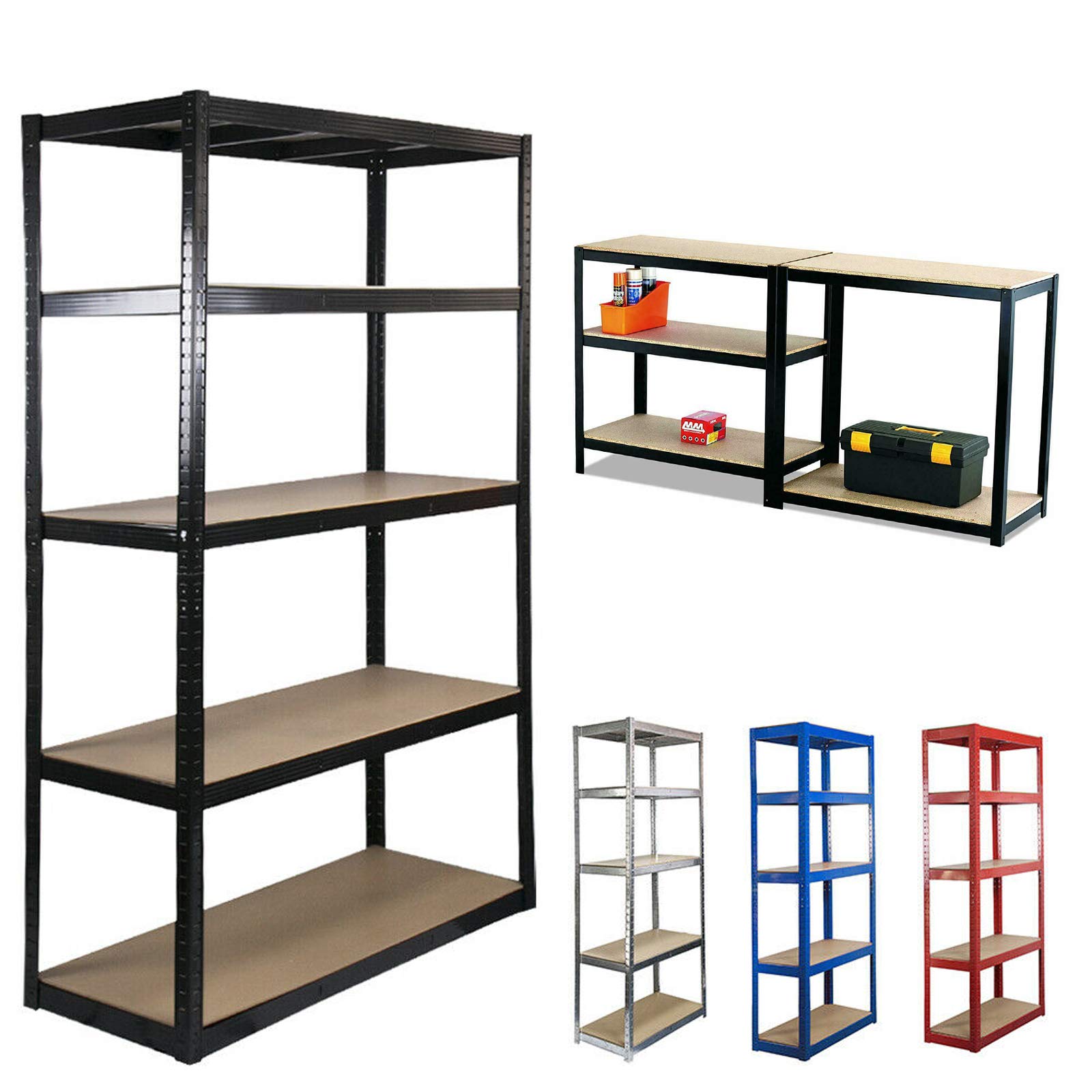 Buy 7Sevenjokers Shelving Units 180x90x40cm, Super Strong Heavy Duty