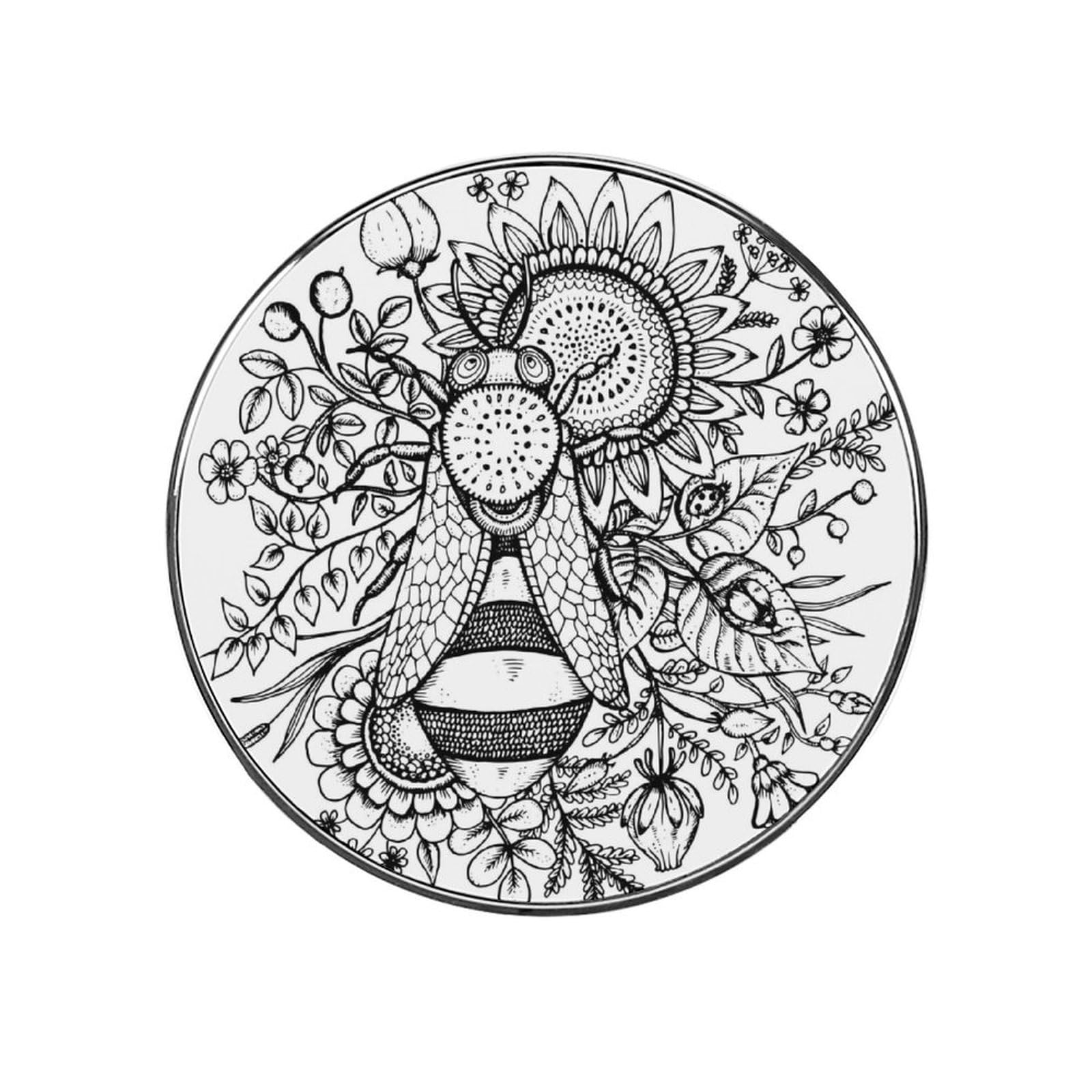 Black White Bee Magnets For Fridge Kitchen Decoration For Refrigerators Whiteboards