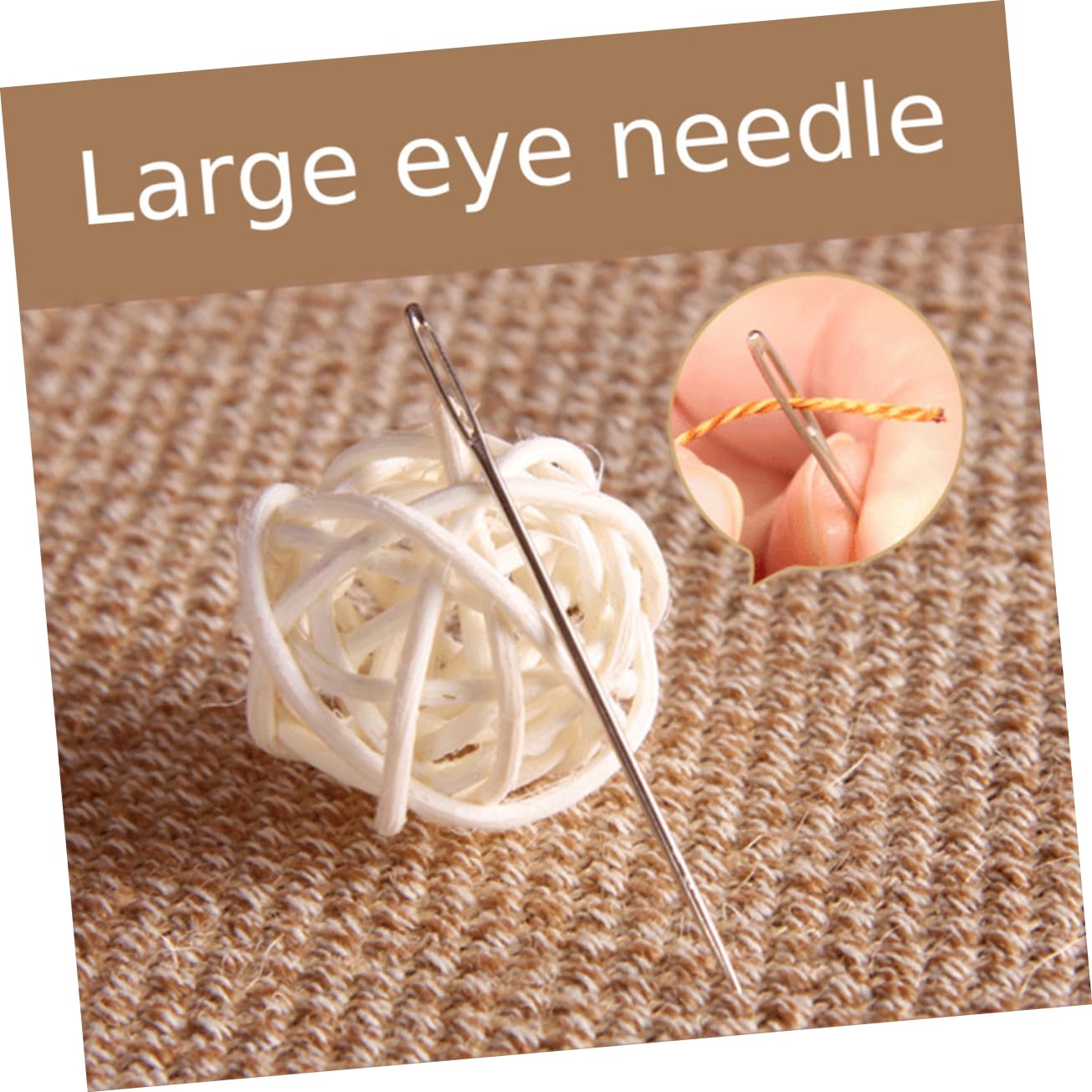 HAWILLOSCH Big Hole Knitting Hat Set 9 Sizes Steel Knit Large Eye Sewing Quilting