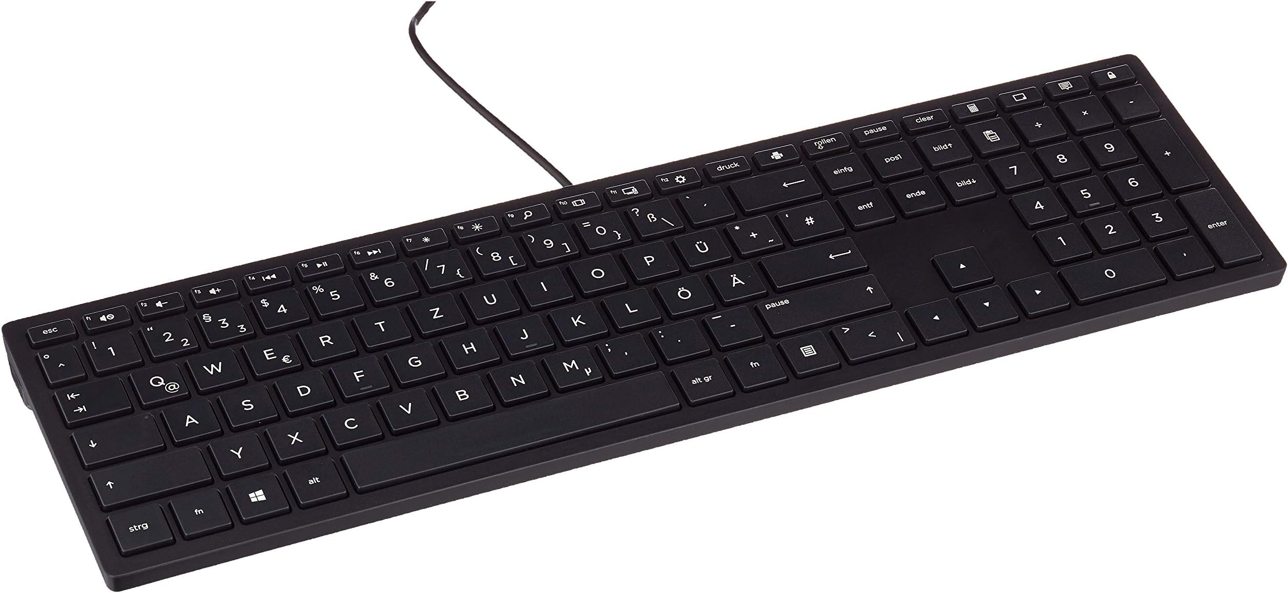 HP Pavilion 300 Black Slim Wired USB Keyboard