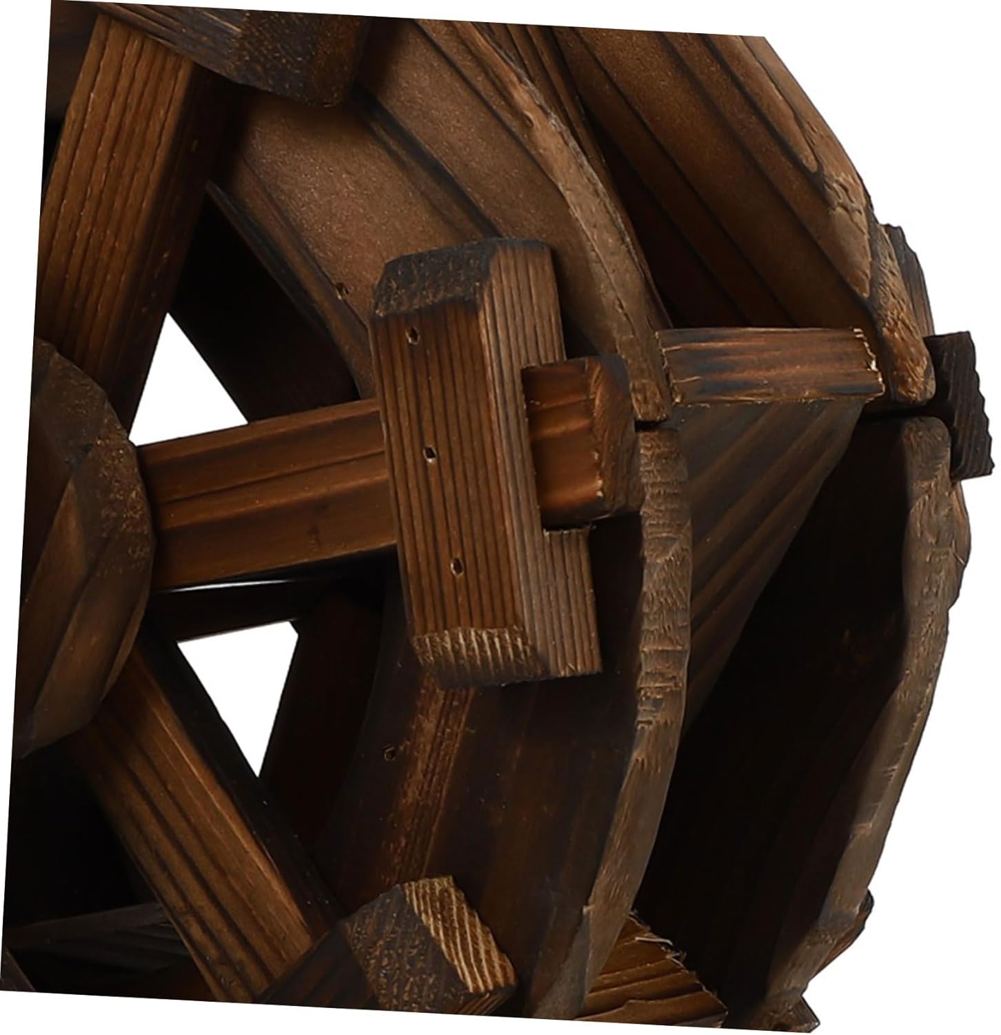 Cabilock Miniature Windmill Chinese Decorations Wooden Decor Ornament for Home Office Desktop