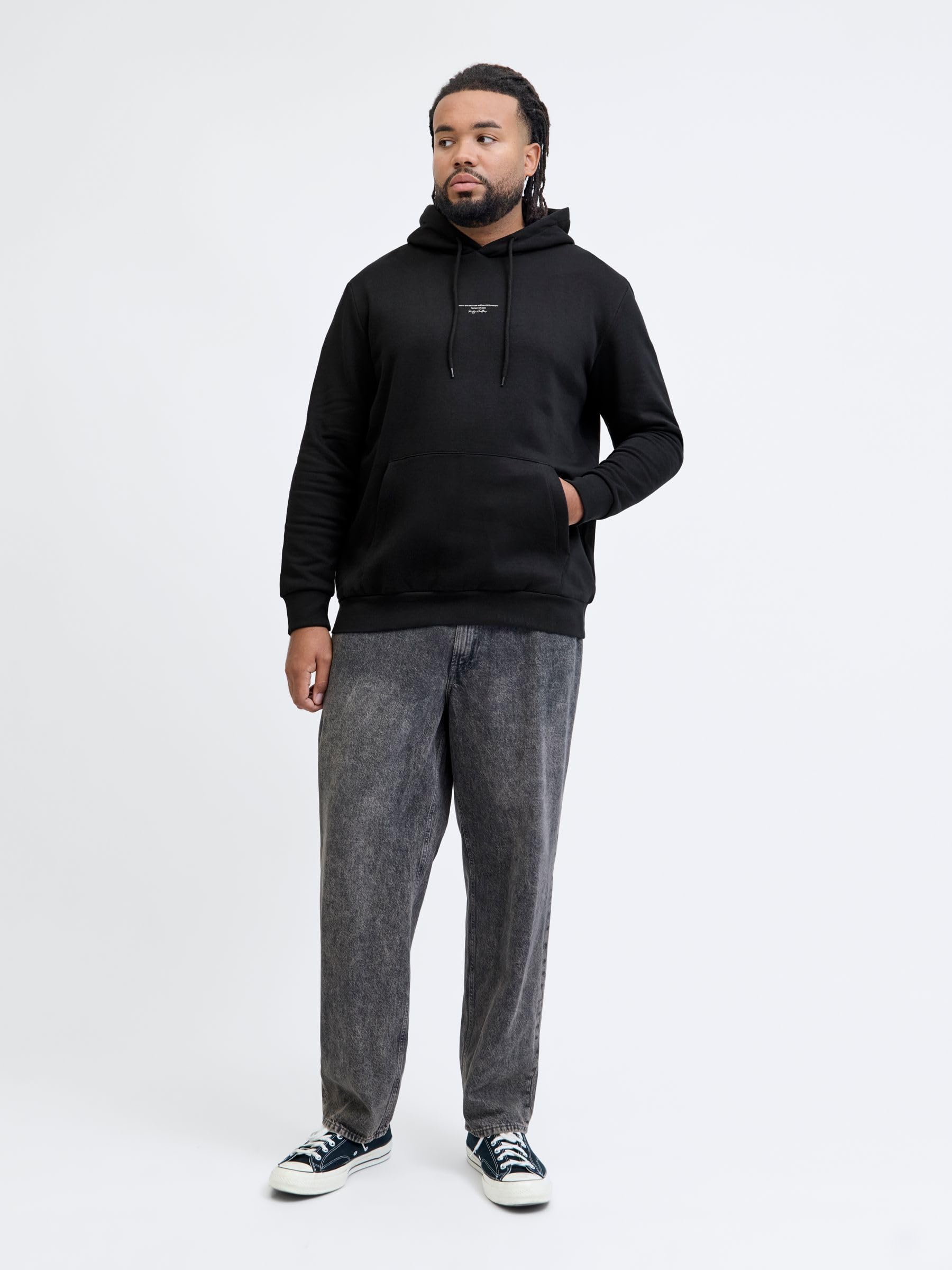 JACK & JONES Jjkenji Sweat Hood Pls Jjkenji Sudadera con Capucha Pls Hombre (Pack de 1)