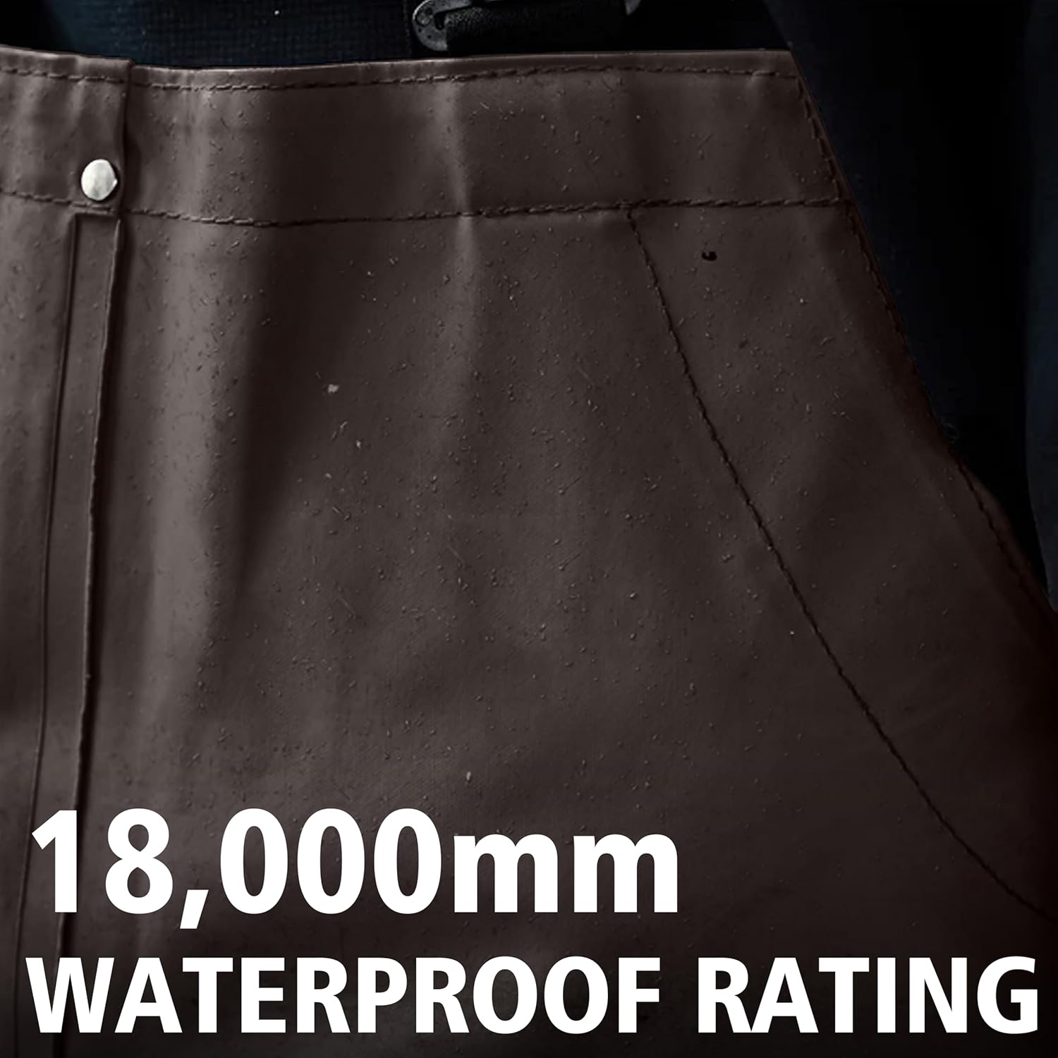 Men’s Commercial Fishing Bib Pants, 0.70mm PU Waterproof Heavy-Duty Overalls, Pro-Grade Rain Gear