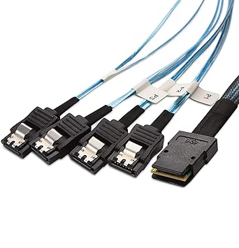 Cable Matters Internal Mini SAS to SATA Cable 1.6 Feet SFF-8087 to SATA Forward Breakout