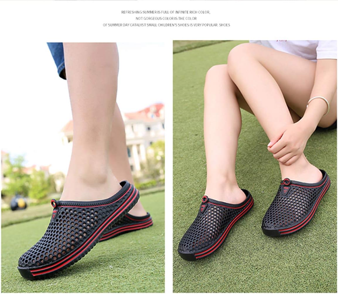 Womens Mens Bathroom Garden Non-slip Hole Breathable Lightweight Sandals Unisex Beach Quick Drying Sandals Couple Indoor/Outdoor Slippers - Image 5