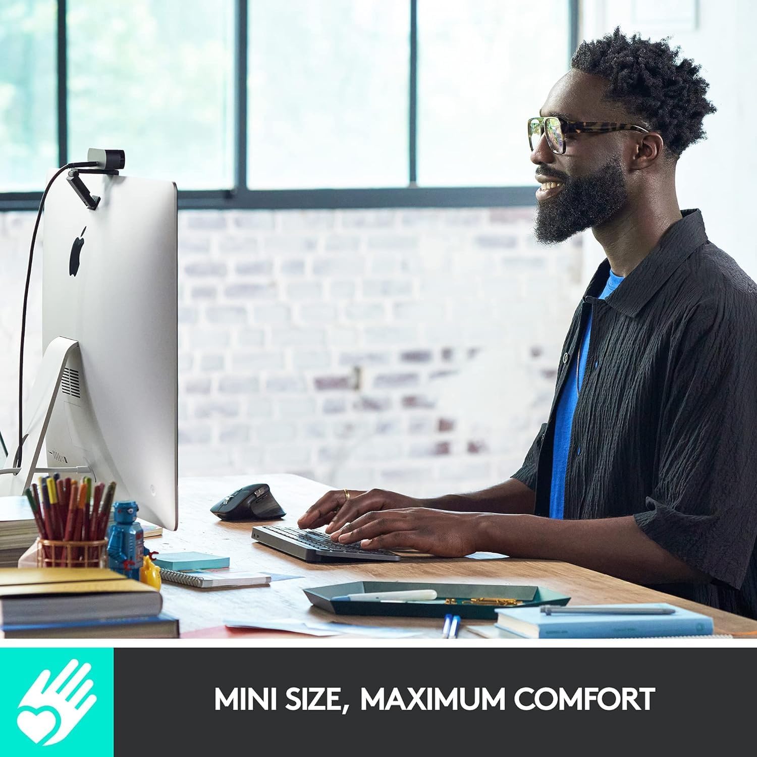 Logitech MX Keys Mini Minimalist Wireless Illuminated Keyboard, Compact, Bluetooth, Backlit, USB-C, Compatible with Apple macOS, iOS, Windows, Linux, Android, Metal Build - Graphite (Renewed)