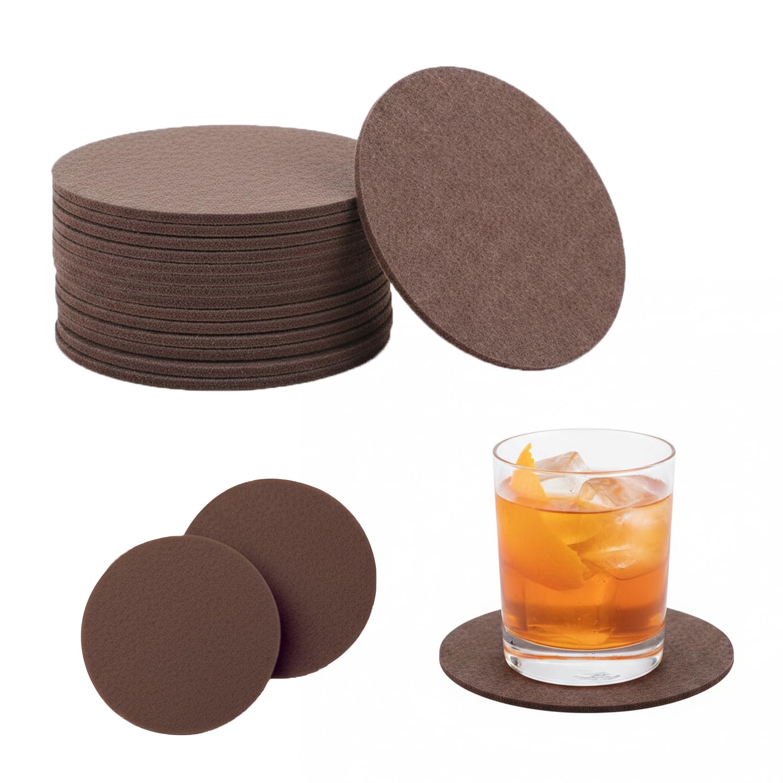 Filzuntersetzer Rund, Filz Untersetzer FüR GläSer, Untersetzer gläser, Glasuntersetze, Filzuntersetzer Rund FüR Tassen Tisch Bar GläSer Becher