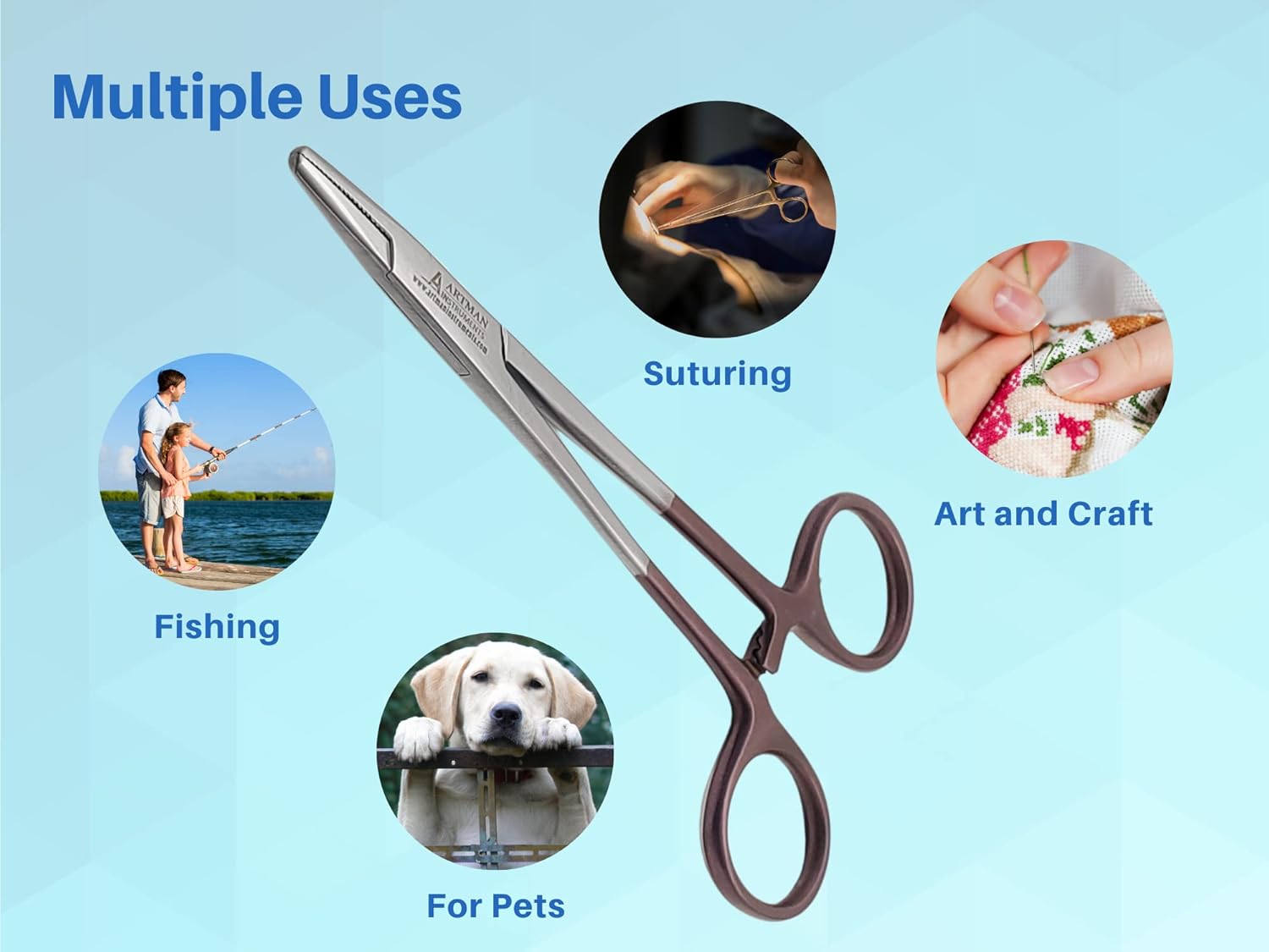 ARTMAN INSTRUMENTS Mayo Hegar Needle Holder Surgical Needle Driver – 5.5 Inches – Precision Surgical Tool for Stitching and Suturing