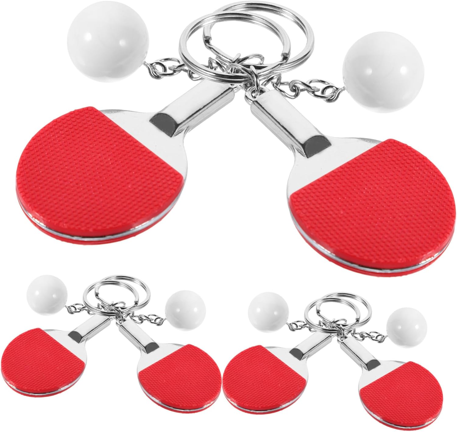 BESPORTBLE 18pcs Hanging Table Tennis Keychains Creative Pendants for Sports Unique Table Tennis Keepsakes Stylish Key Decor for Sports Enthusiasts