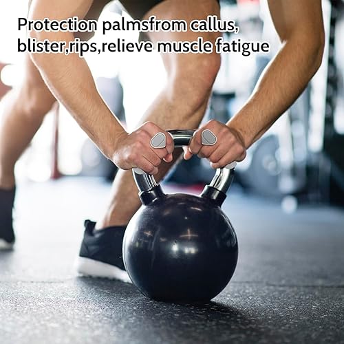 Miniatura 6 de Weight Lifting Gloves for Men Women Rubber Gym Weightlifting Anti-Slip Workout Grips for Gym Training and Exercise, Weight Lifting, Dumbbell,