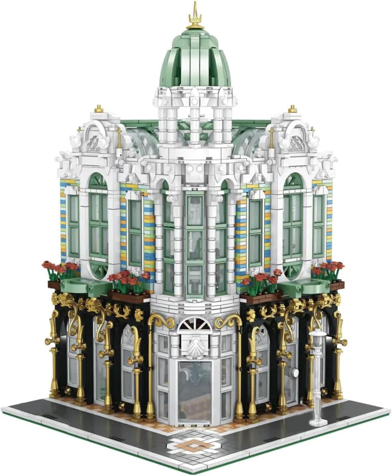 Beberlu Gem Store Building Blocks Kit, 3115 PCS House Building Bricks Toys 3-Story Building European Street View for Age 6+ Boys Girls Kids Adults Gifts Home Decorations Collection…