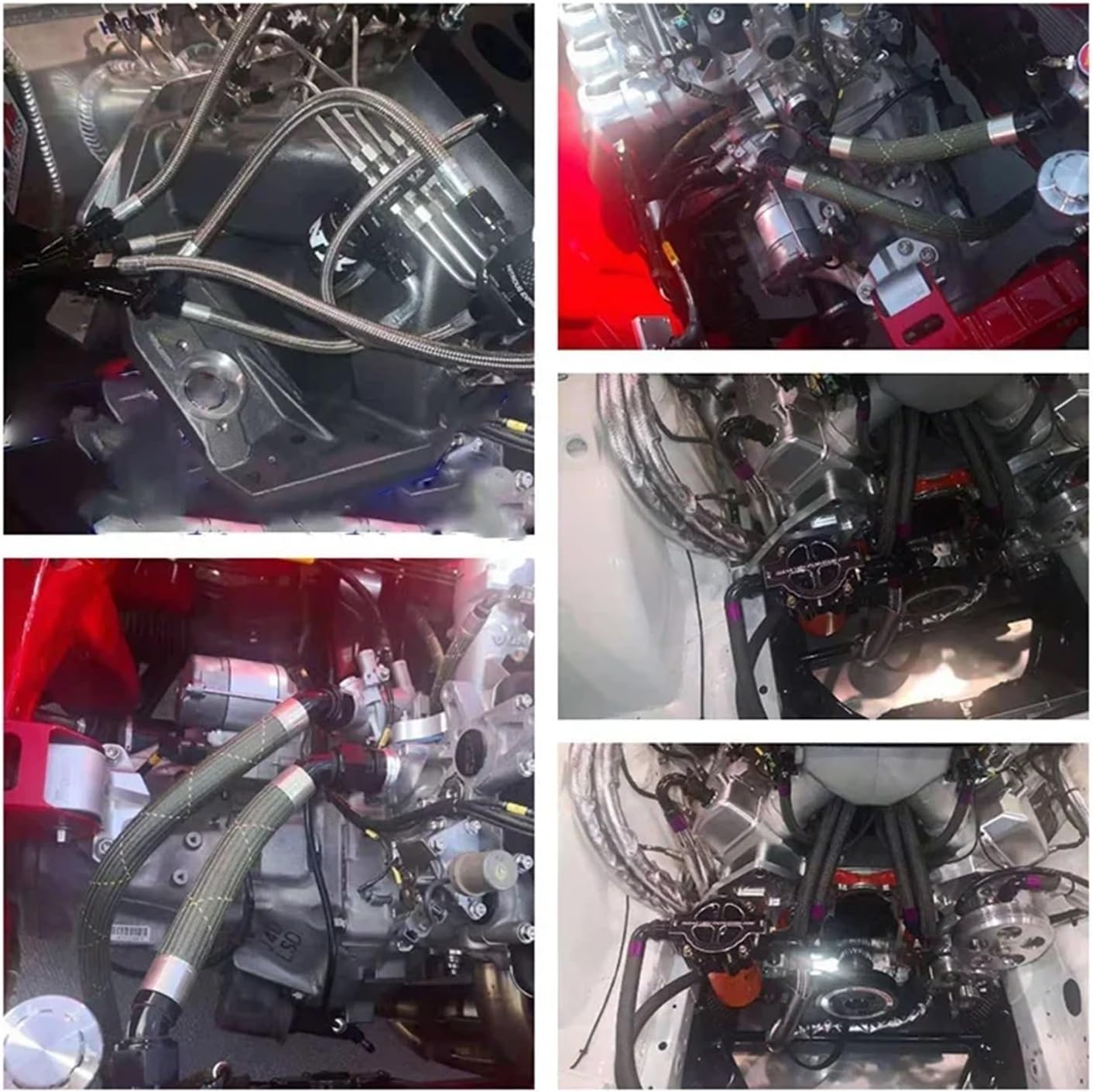 1.5M AN8 Fuel Hose Fitting Oil Line Pipe Tube Nylon Stainless Steel Braided CPE Rubber With 0/45/90/180 Degree Swivel Hose Ends(1.5M Black 0 0)