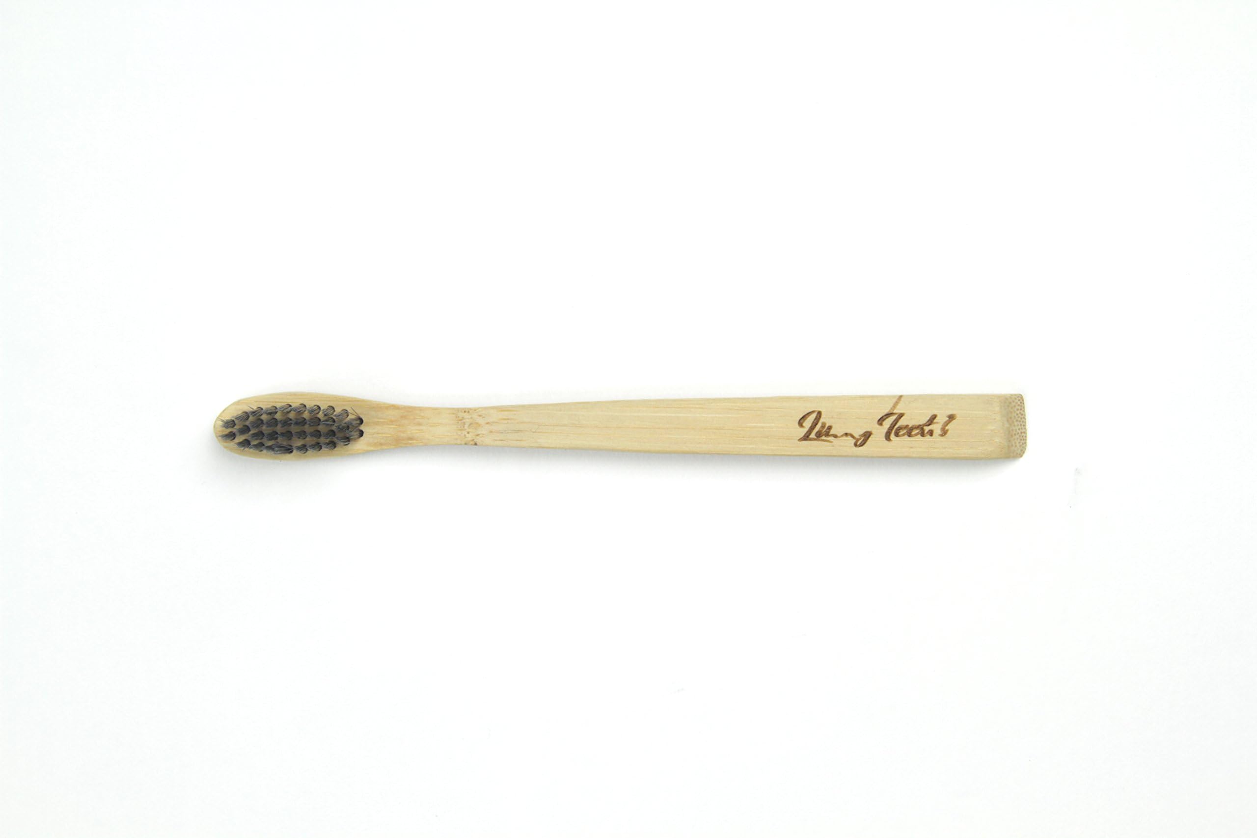 Kids Bamboo Charcoal Toothbrush - Soft Bristles, BPA & Phthalates Free by Lucky Teeth (1 Pack)