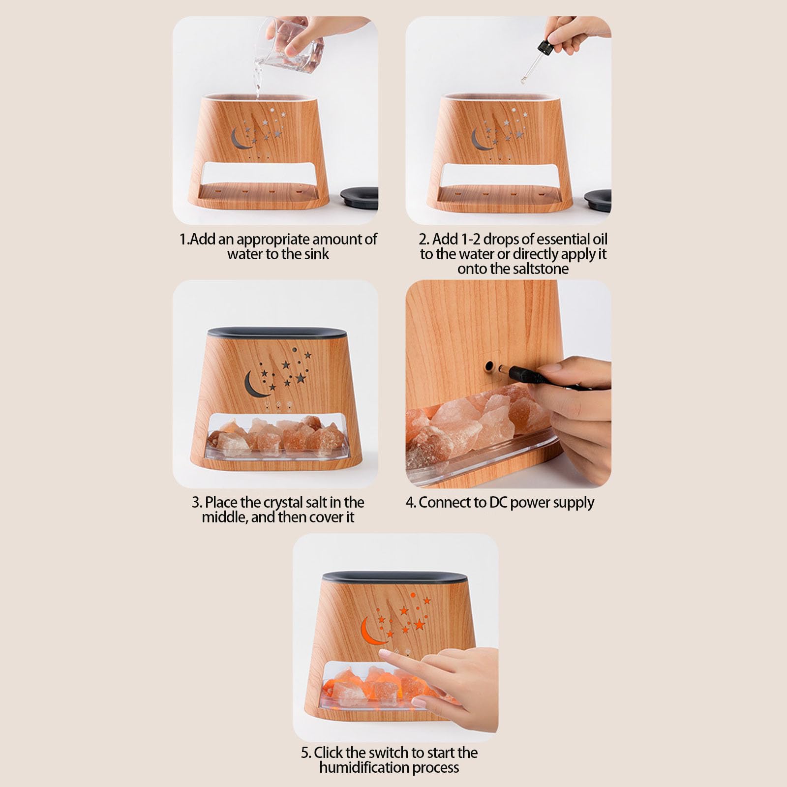 Difusor de aromas portátil con textura, pequeño difusor esencial, humidificador de aire para crear ambientes perfumados para el hogar, humidificador USB para el hogar