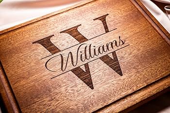 Personalized Walnut Wood Cutting Board, Gift For Couples, Anniversary, Engagemen