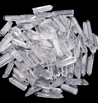 100 g Natural Rock Crystal Stones Tips Clear Quartz Bar 1-3 cm Polished Clear Tip Irregular Crystal Stone Tip Healing Stones Reiki Stone for Balance Energy
