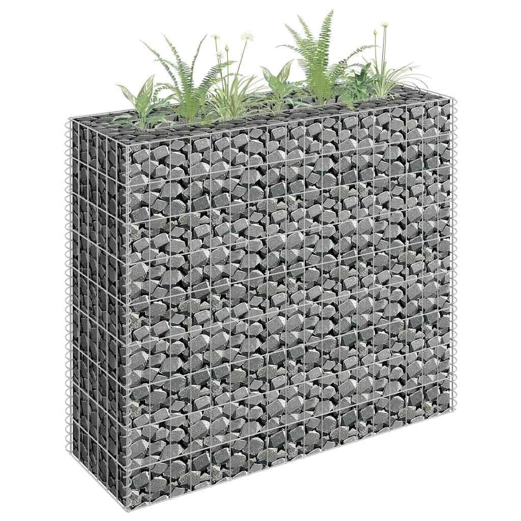 Cesta de gaviones para plantar y rellenar con piedras como macetero y resistente gavión para el jardín de alambre de acero galvanizado resistente a la corrosión