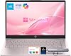 Laptop HP 14" – Solución completa de productividad, Windows 11, Microsoft Office, Intel 4 núcleos N150, 8GB RAM, 640GB de almacenamiento (128GB UFS + 512GB tarjeta SD), ligera, rosa 1