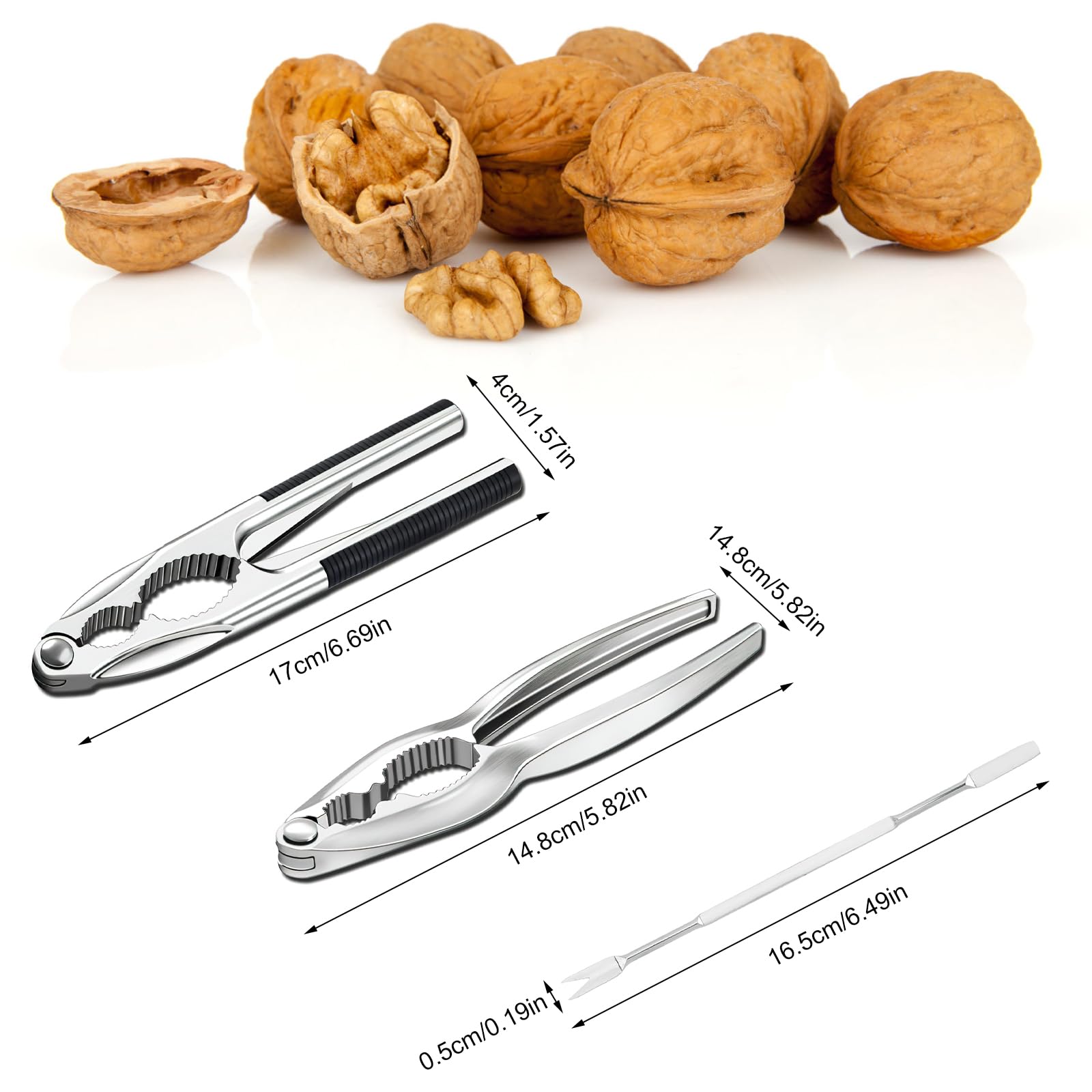 Casse-noix En Métal, Ouvre-Noix Pour Toutes Les Noix, Noix De Pécan, Outil, Accessoires De Cuisine