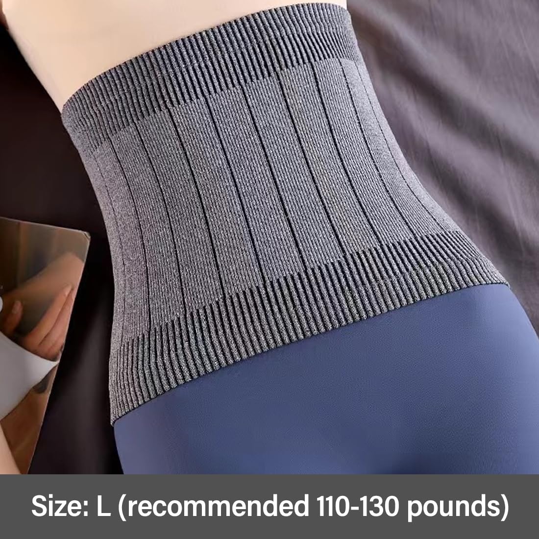 SGERUFZ 1 Unidad Faja Térmica para Mujer, Cinturón Lumbar Elástico, Calentador de Cintura y Cadera, Protector Abdominal para Invierno