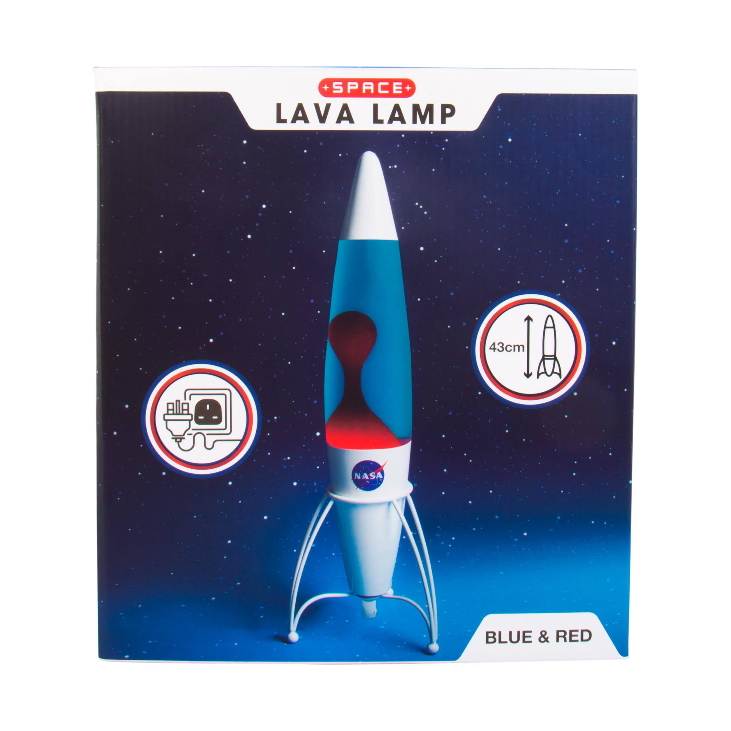 Fizz CreationsGMBH Nasa Lava Lamp Rocket 43Cm